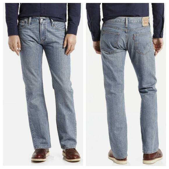 Levi's Men's 527 Low Rise Boot Fit Jean Light Wash Size 36x32 - Picture 1 of 9